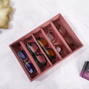 La Trove Velvet Sunglass Organizer Tray