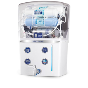 KENT Grand RO Water Purifier | Advanced RO Tech for Sabse Shudh Paani | RO+UF+TDS Control + UV LED Tank | 8L | 20LPH Flow | Ideal for Borewell/Tanker/Municipal Water | Largest Service Network