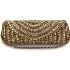 Elegant Handcrafted Beaded Clutch Bag