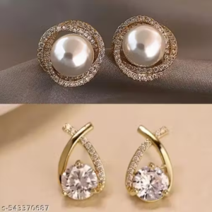 Estailo Perfects Cross Bling Minimal Earrings