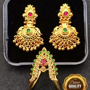 1 Gm Gram Gold Combo Trending Lakshmi Vanki Vangi Ring Pathnapu Ring Ungaram Marriage Festival Partywear Dailywear Traditional Finger Ring
