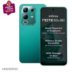 Infinix NOTE 50x 6GB 128GB Sea Breeze Green - 5G+ Smartphone (Free Cover Included)