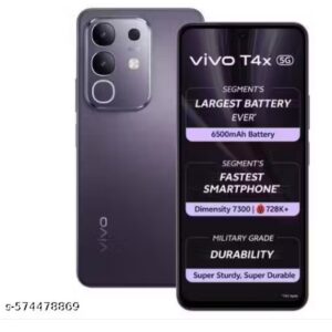 vivo T4X 6GB 128GB Pronto Purple- 5G Smartphone