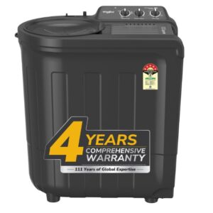 Whirlpool 7.0 Kg 5 Star MAGIC CLEAN Semi-Automatic Top Loading Washing Machine (MAGIC CLEAN RYL SRS 7.0 GREY DAZZLE (5YR), 4 Year Comprehensive Warranty, 1400 RPM Motor, 5 Year Motor Warranty)