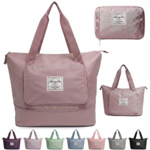 41 Litre Expandable Nylon Travel Bags for Women/Duffle Bags for Women Luggage/Foldable Vanity Travelling Handbags/Waterproof Hand Bag for Ladies Personal Items