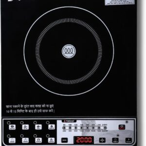 DIGISMART Mark-1 Induction Cooktop (2000 Watts) |Indian Menu Option|Automatic power & temperature adjustment|Protection against insects Induction, Black