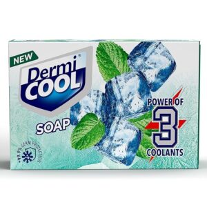 Dermi Cool Soap With The Power Of 3 Coolants - Camphor, Menthol, Thyme Oil | 99.9% Germ Protection | 125 GM Each | Pack of 5