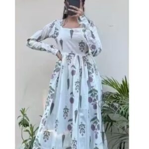 SAHIBA IMPEX Printed White Kurta
