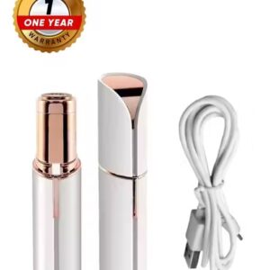 USB Facial Hair Remover for Women & Girls Mini Cordless Trimmer Machine for Face Skincare | Lipstick Shape(USB RECHARGEABLE)01