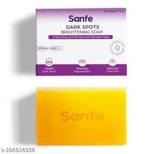 Sanfe Dark Spots Brightening Syndet Soap| Prevents Blemishes| 75gm