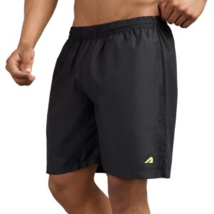 Boldfit Swimming Shorts for Men Stretchable Fit Swimming Trunks, Adjustable Quick-Drying Swim Shorts, Breathable Swimwear – Black(L)