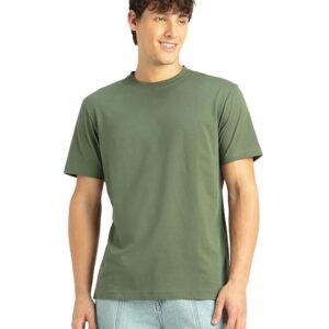 Jockey 2714 Men's Super Combed Cotton Rich Solid Round Neck Half Sleeve T-Shirt