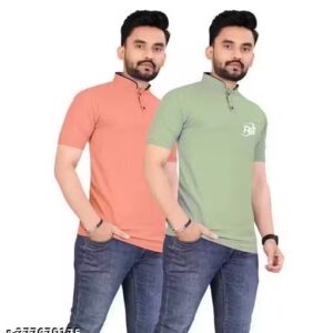 Combo T Shirt Chines Collar Pack Of 2
