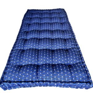 Adim's Traditional Indian Premium Blue Gadda Box Mattress, 5 x 6 Feet