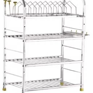 Daaduji Creations / 24x18 Inches Wall Mount Kitchen Dish Rack / Plate Cutlery Stand / Kitchen Utensils Rack / Modern Kitchen Storage Rack Utensil Kitchen Rack