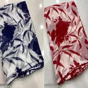 Georgette Printed Saree(Pack Of Two)