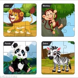 Mecdoit Wooden Fruits Jigsaw Puzzle Set of 04