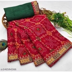 Shivnavu Collection chunari special red Georgette Saree 2