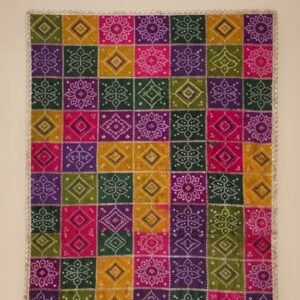 Multicolor Silk Dupatta